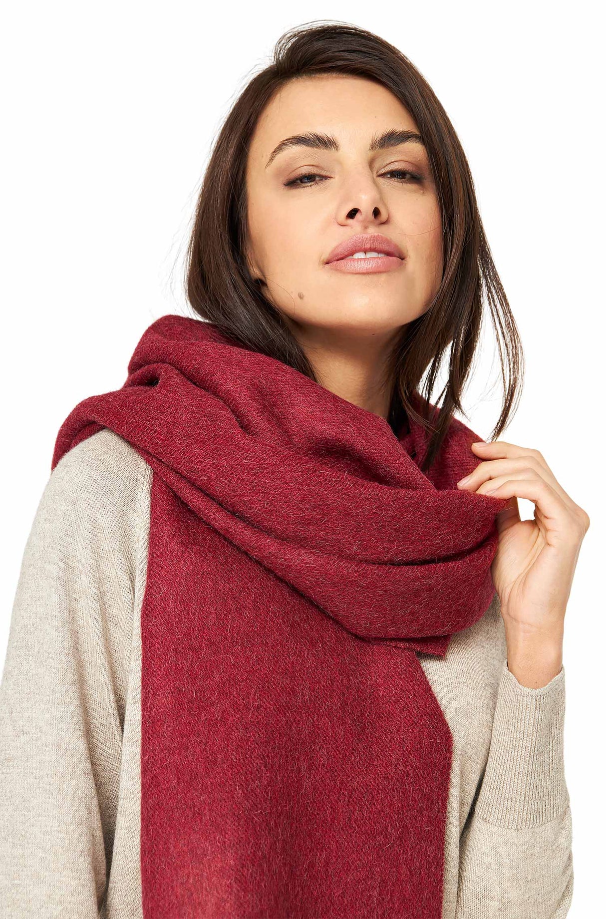 Alpaka Schal Oversize UNI GRANDE - 100% Alpaka - 200x70cm