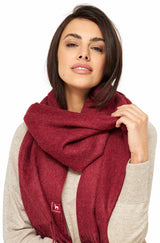 Alpaka Schal Oversize UNI GRANDE - 100% Alpaka - 200x70cm rot 200x70cm
