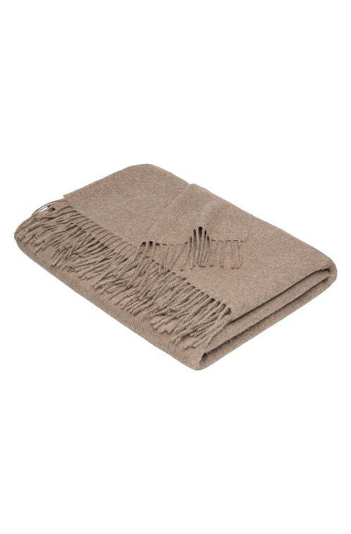 Alpaka Tagesdecke UNI - 100% Alpaka sand 180x135 cm