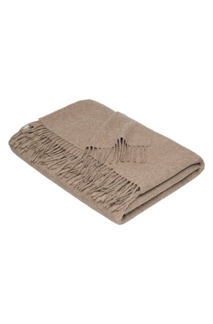 Alpaka Tagesdecke UNI - 100% Alpaka sand 180x135 cm