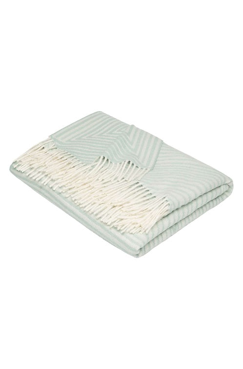 Alpaka Kuscheldecke ENCASA mint 180x135 cm