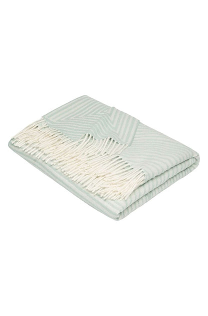 Alpaka Kuscheldecke ENCASA mint 180x135 cm