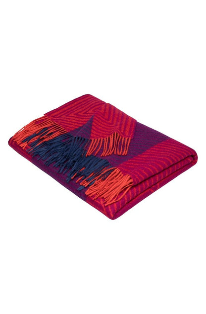 Alpaka Kuscheldecke ENCASA rot 180x135 cm