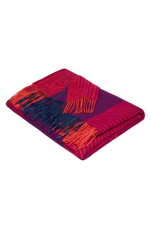 Alpaka Kuscheldecke ENCASA rot 180x135 cm