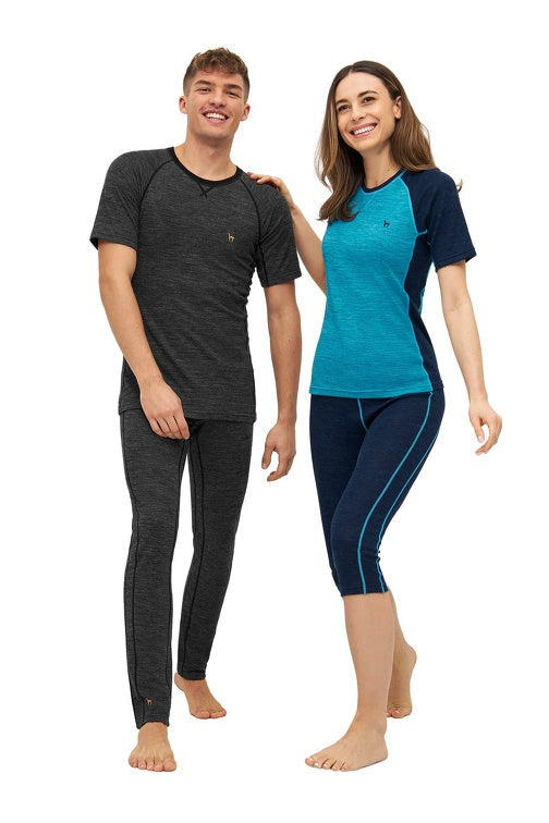 Alpaka Thermo-Shirt ANDEN ACTIVE Herren - 60% Premium Alpaka