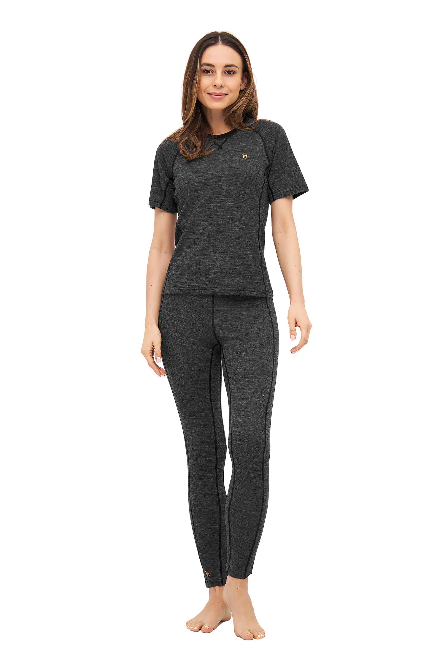 Alpaka Lange Thermo-Hose ANDEN ACTIVE Damen - 60% Premium Alpaka