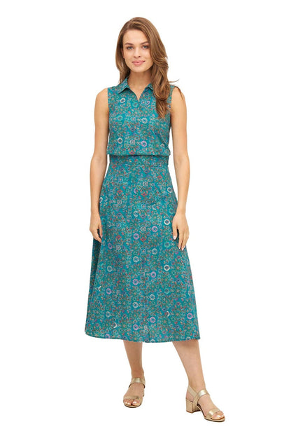 Pima-Baumwolle Maxi-Rock FLORAL ETHNO