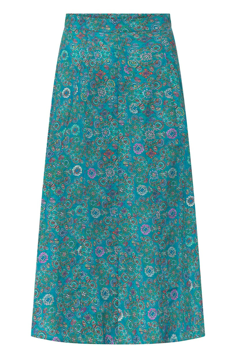 Pima-Baumwolle Maxi-Rock FLORAL ETHNO