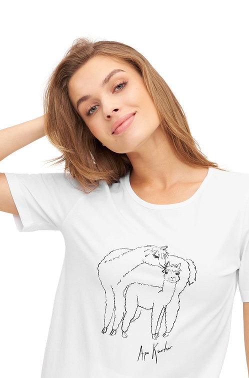 T-Shirt ALPACA LOVE mit Alpaka Print von Alpaka Store Deutschland