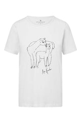 T-Shirt ALPACA LOVE mit Alpaka Print Weiß von Alpaka Store Deutschland