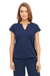 Shirt ALPAQUITAS mit Flügelärmel navy