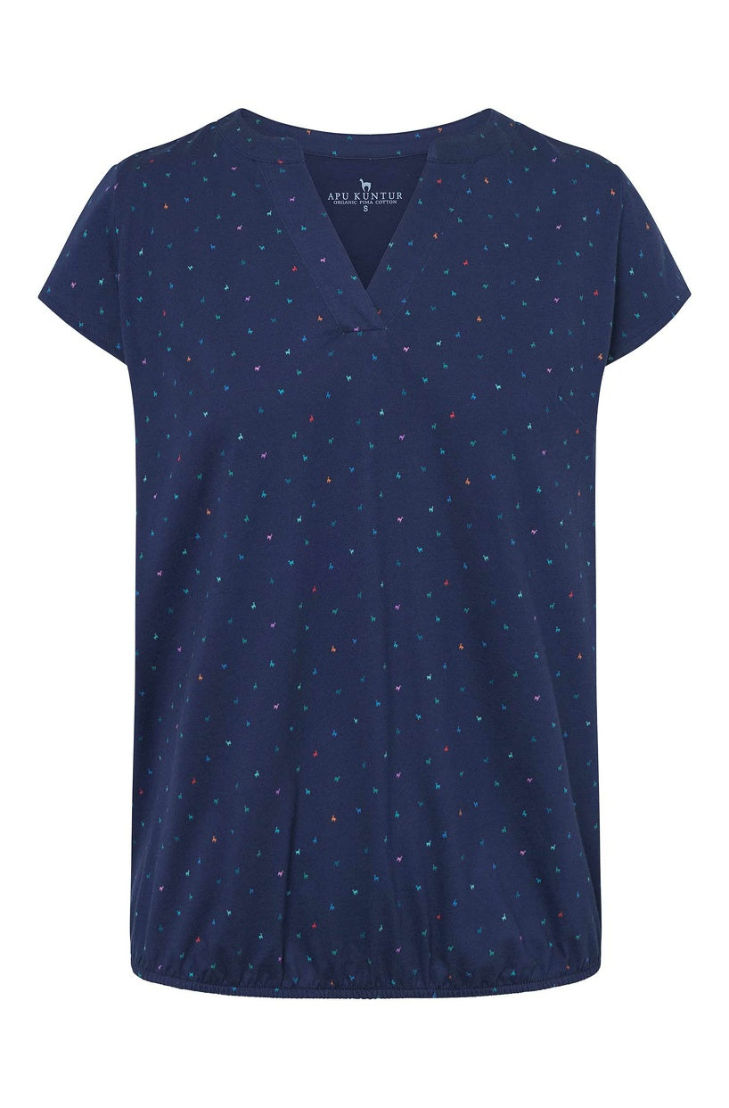 Pima-Baumwolle Shirt ALPAQUITAS mit Flügelärmel