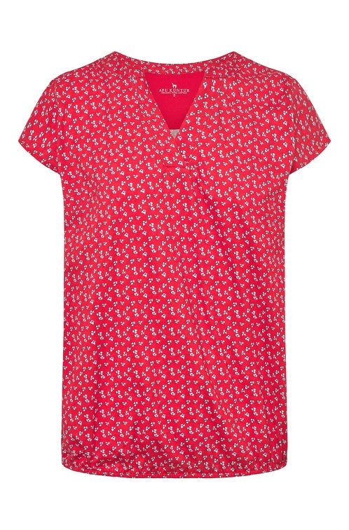 Shirt PAPERFLOWER mit Flügelärmel red von Apu Kuntur