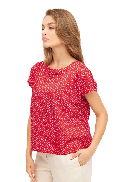 Pima-Baumwolle Boxy-T-Shirt PAPERFLOWER