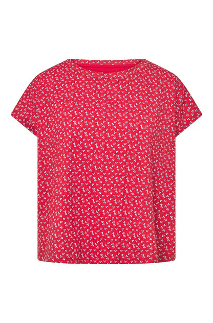 Pima-Baumwolle Boxy-T-Shirt PAPERFLOWER