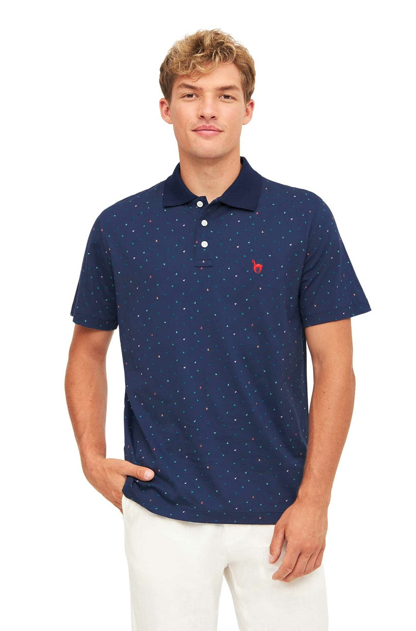 Herren Polo-Shirt ALPAQUITAS aus Bio-Pima-Baumwolle navy