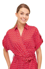 Kleid PAPERFLOWER in Wickeloptik aus Bio Pima Baumwolle von Alpaka Store Deutschland