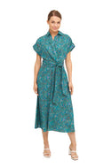 Kleid FLORAL ETHNO in Wickeloptik aus Bio-Pima-Baumwolle von Alpaka Store Deutschland