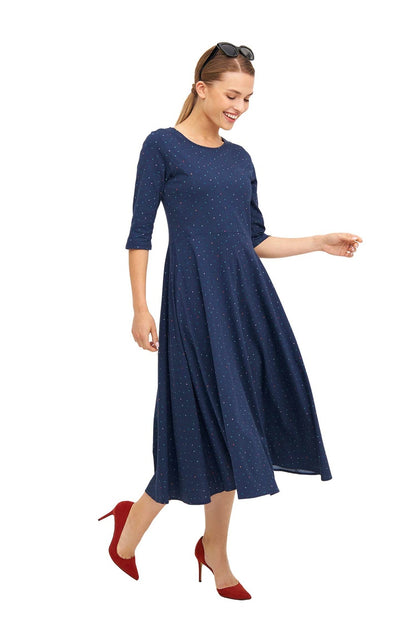 Pima-Baumwolle Kleid ALPAQUITAS, lang
