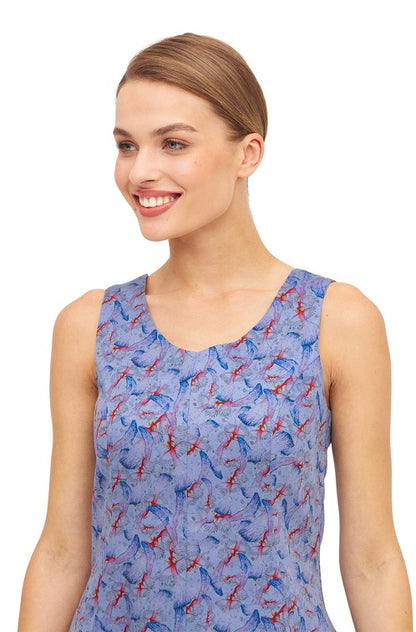Pima-Baumwolle Kleid FLYING BIRD, kurz
