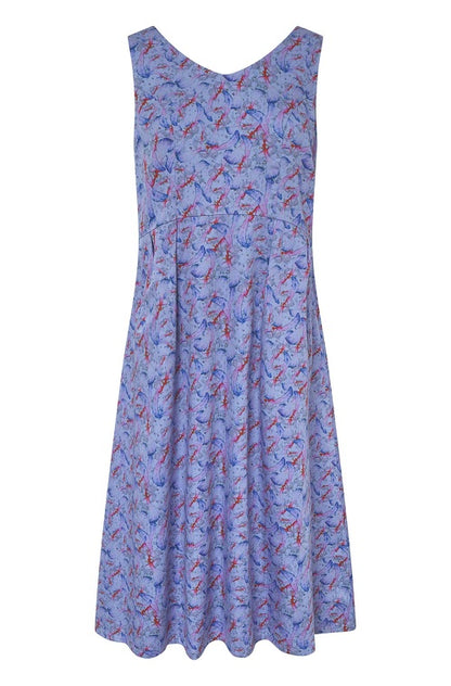 Pima-Baumwolle Kleid FLYING BIRD, lang