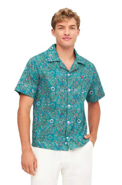Pima-Baumwolle Hemd FLORAL ETHNO
