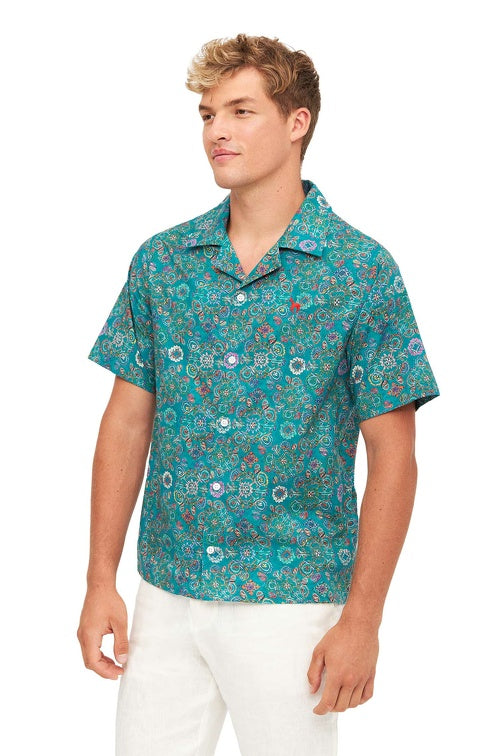 Pima-Baumwolle Hemd FLORAL ETHNO