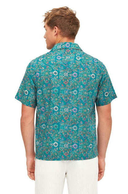 Pima-Baumwolle Hemd FLORAL ETHNO
