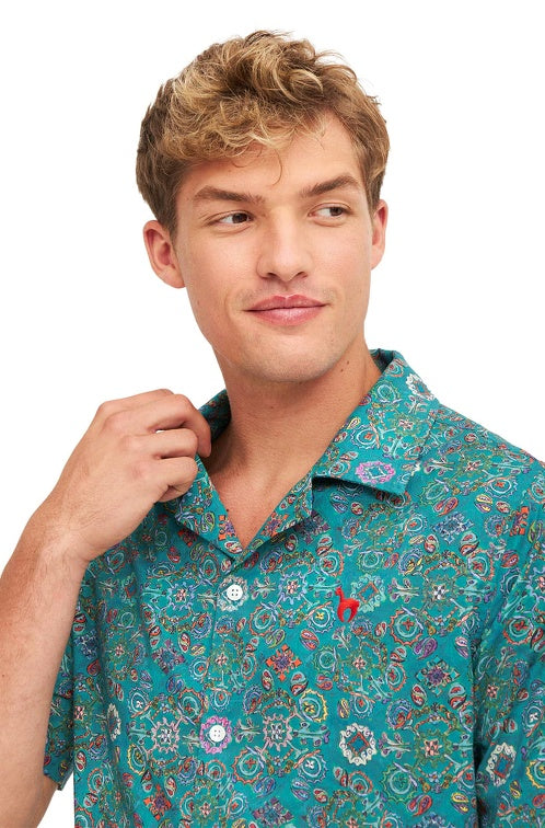 Pima-Baumwolle Hemd FLORAL ETHNO