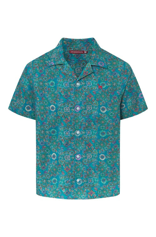 Pima-Baumwolle Hemd FLORAL ETHNO