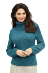 Rollkragenpullover PACA aus 87% Alpaka und 13% Merino ultramarin von Apu Kuntur