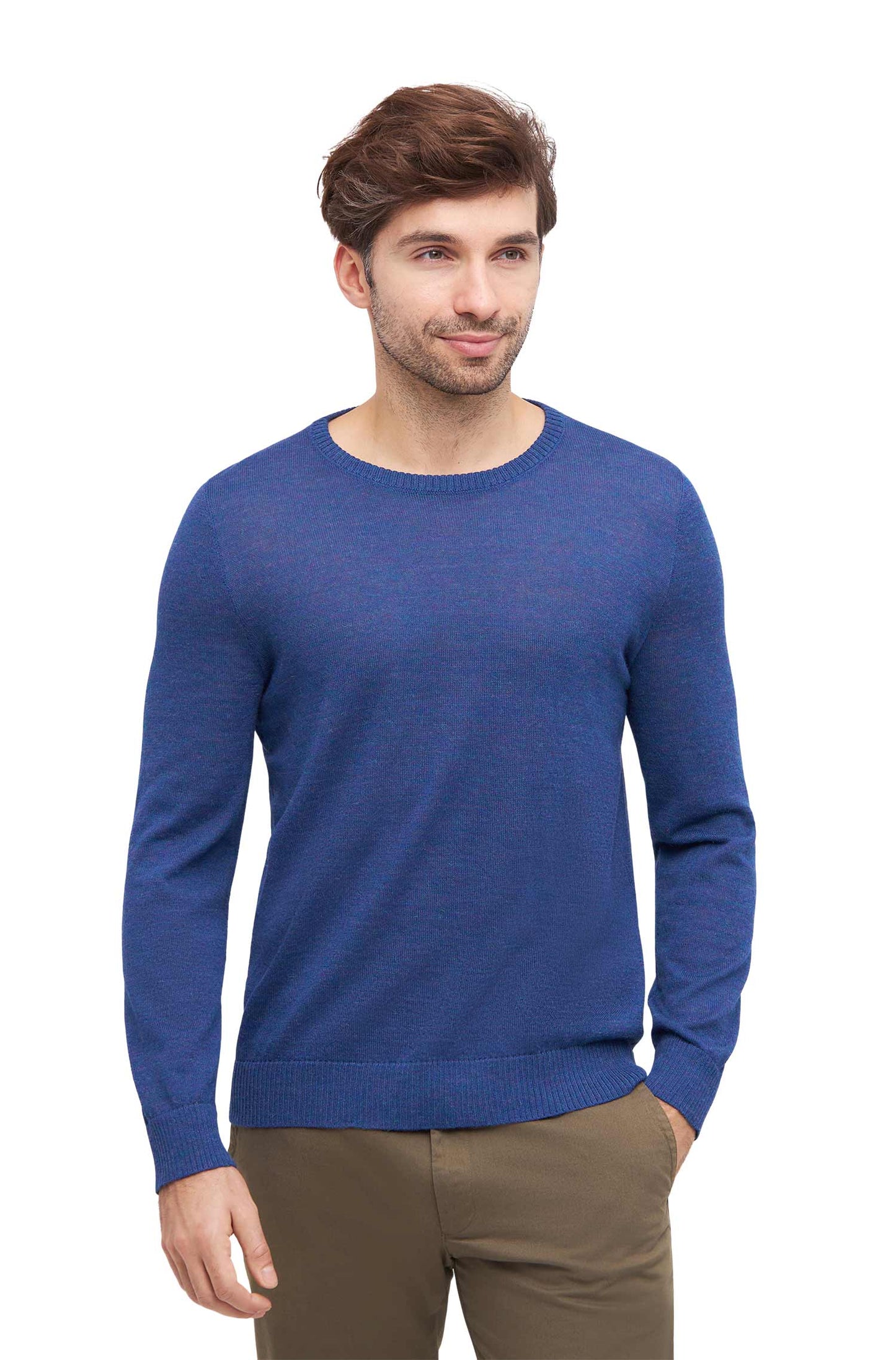 Alpaka Pullover ARTURO Herren - 100% Alpaka midnight blue