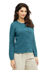 Strickjacke PACA - 87% Alpaka und 13% Merino ultramarin von Apu Kuntur