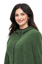 Alpaka Kapuzenmantel APU FLEECE mit Baby Alpaka & Bio-Pima-Baumwolle von Apu Kuntur