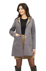 Alpaka Mantel COSTA aus Alpaka und Merino sandstone-gray von Apu Kuntur 1