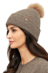Mütze PACA mit Bommel aus 87% Alpaka und 13% Merino von Apu Kuntur