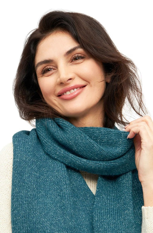 Schal PACA mit 87% Alpaka und Merino ultramarin one-size von Apu Kuntur