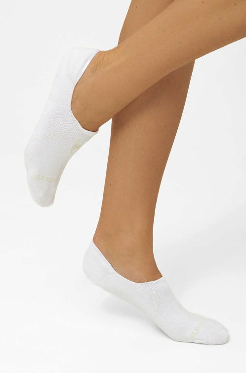 Alpaka SLIPPER-SOCKEN - 45% Alpaka weiss