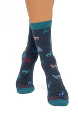 Socken ALPAQUITAS mit Alpaka Motiven - 56% Alpaka von Apu Kuntur