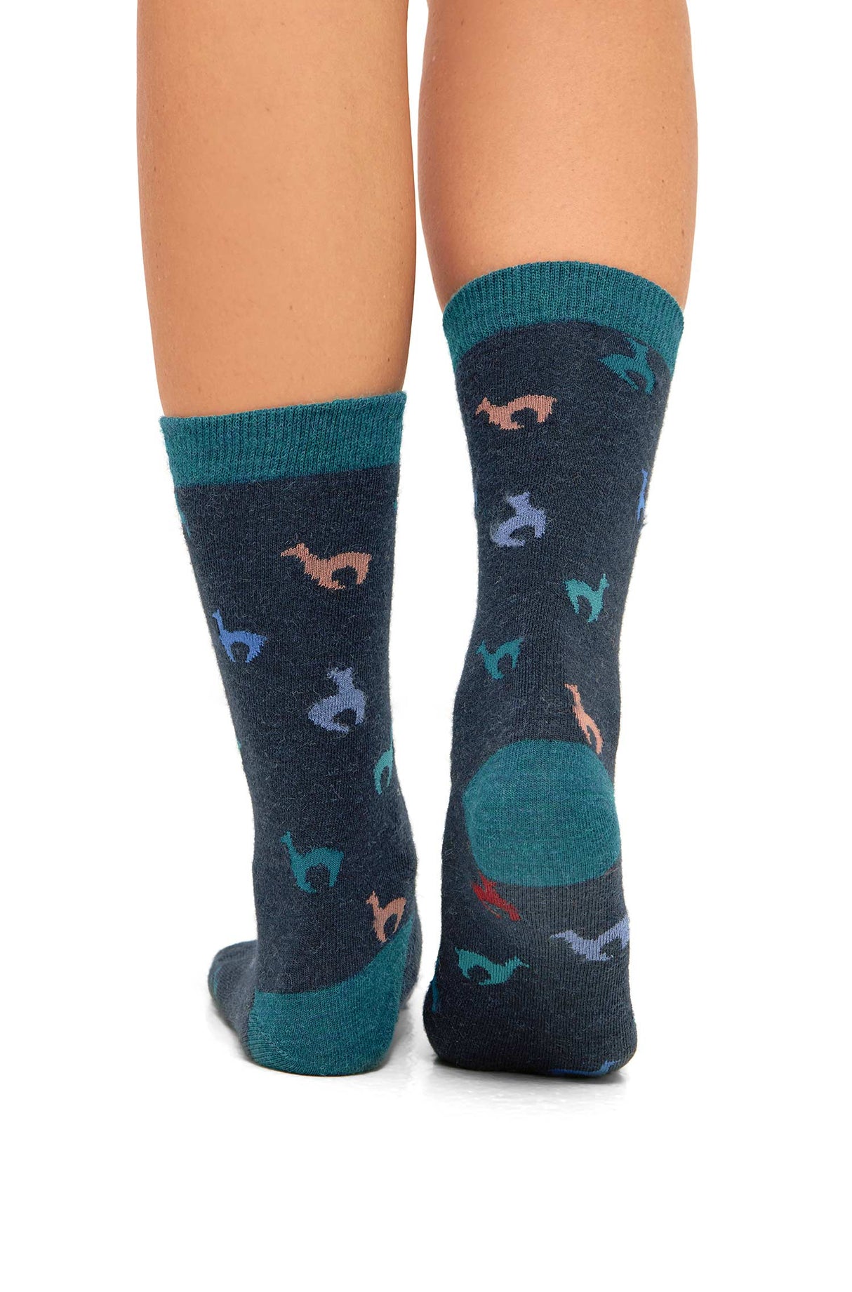 Socken ALPAQUITAS mit Alpaka Motiven - 56% Alpaka von Apu Kuntur
