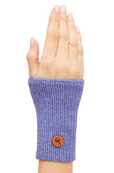 Pulswärmer PACA - 87% Alpaka - mit Merino kornblume one-size von Apu Kuntur