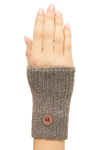 Pulswärmer PACA - 87% Alpaka - mit Merino taupe one-size von Apu Kuntur