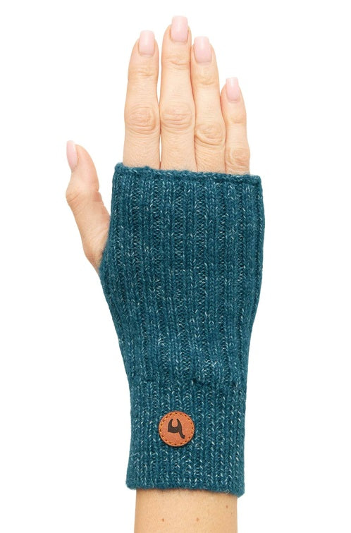 Pulswärmer PACA - 87% Alpaka - mit Daumenloch ultramarin one-size von Apu Kuntur
