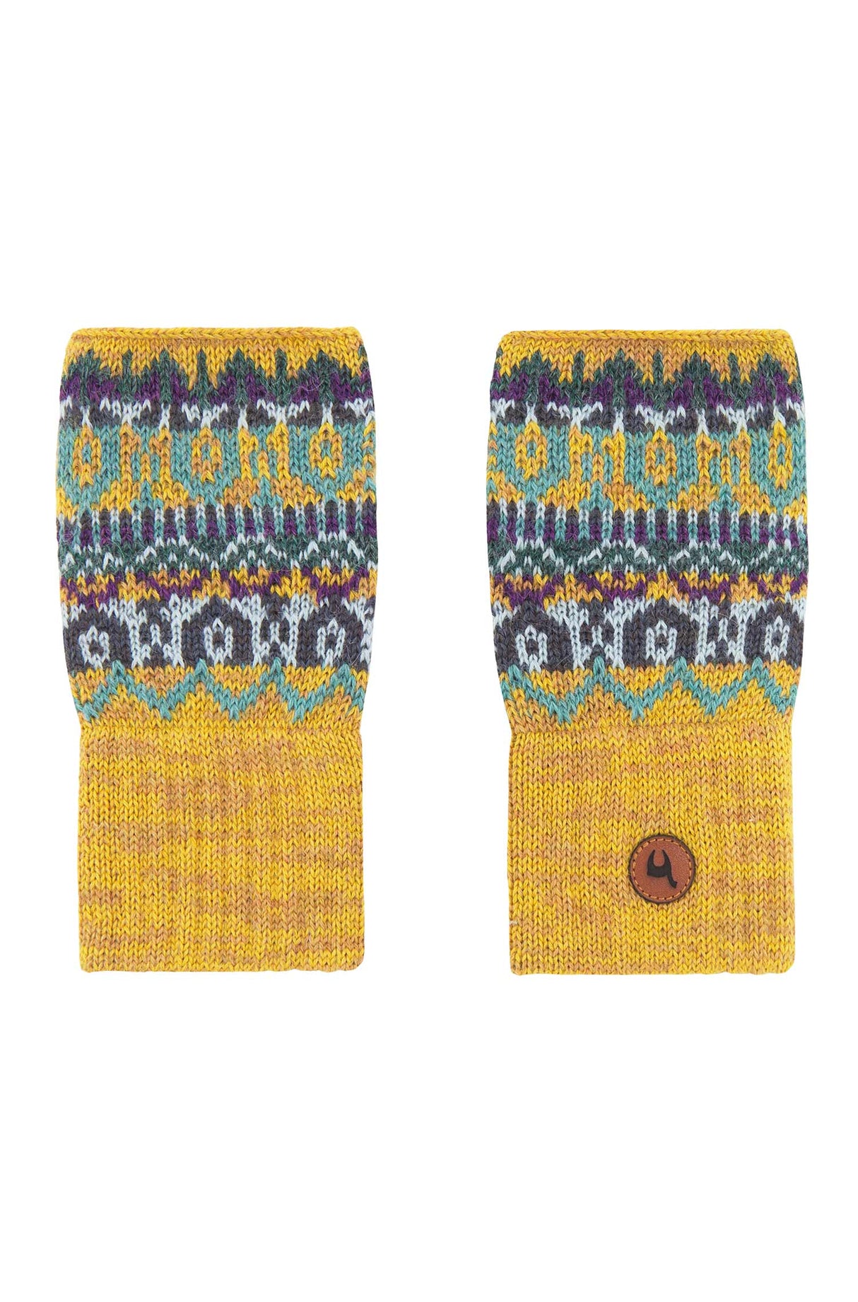 Pulswärmer COLORES ANDEN mit Daumenloch - 100% Alpaka von Apu Kuntur