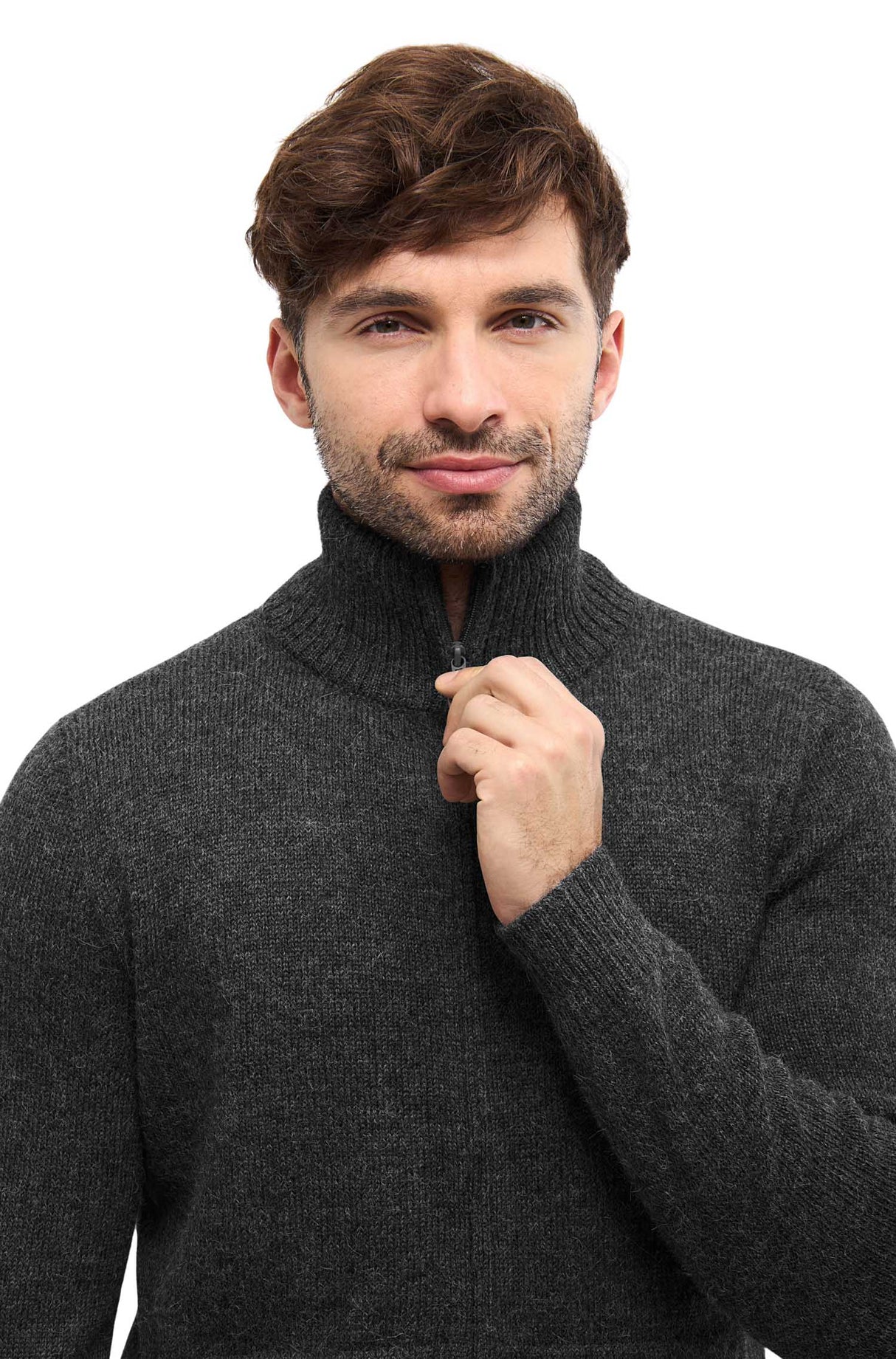 Strickjacke Herren RONALDO aus 100% Alpaka von Apu Kuntur