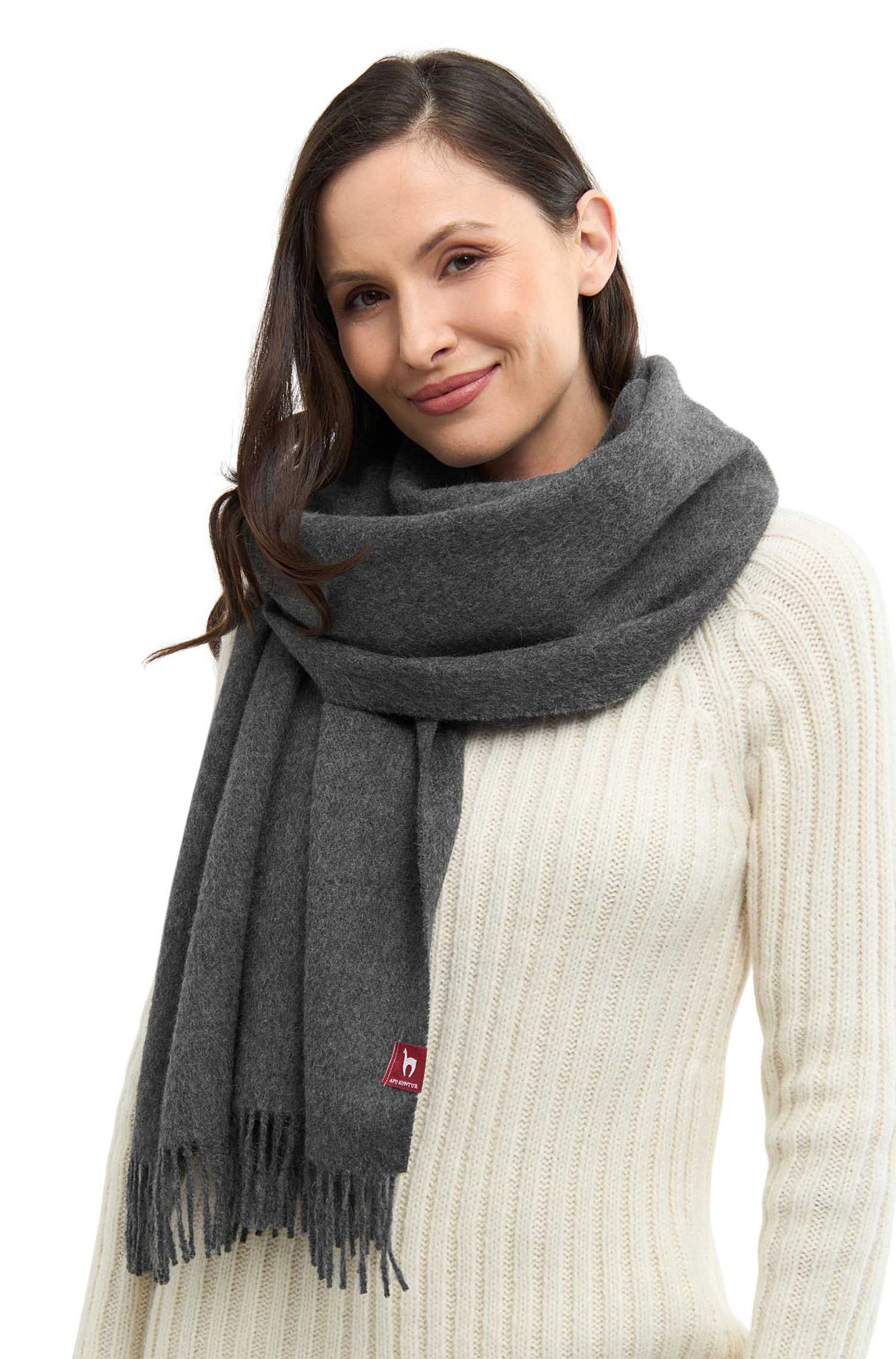 Alpaka Schal Oversize UNI GRANDE - 100% Alpaka - 200x70cm