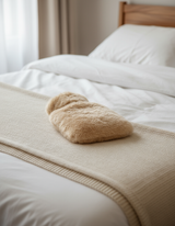Alpaka Wärmflasche PREMIUM - beige - 100% Alpaka Fell von Millwa