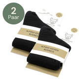 Socken BUSINESS LUXUS - 70% Alpaka schwarz 2er-Pack