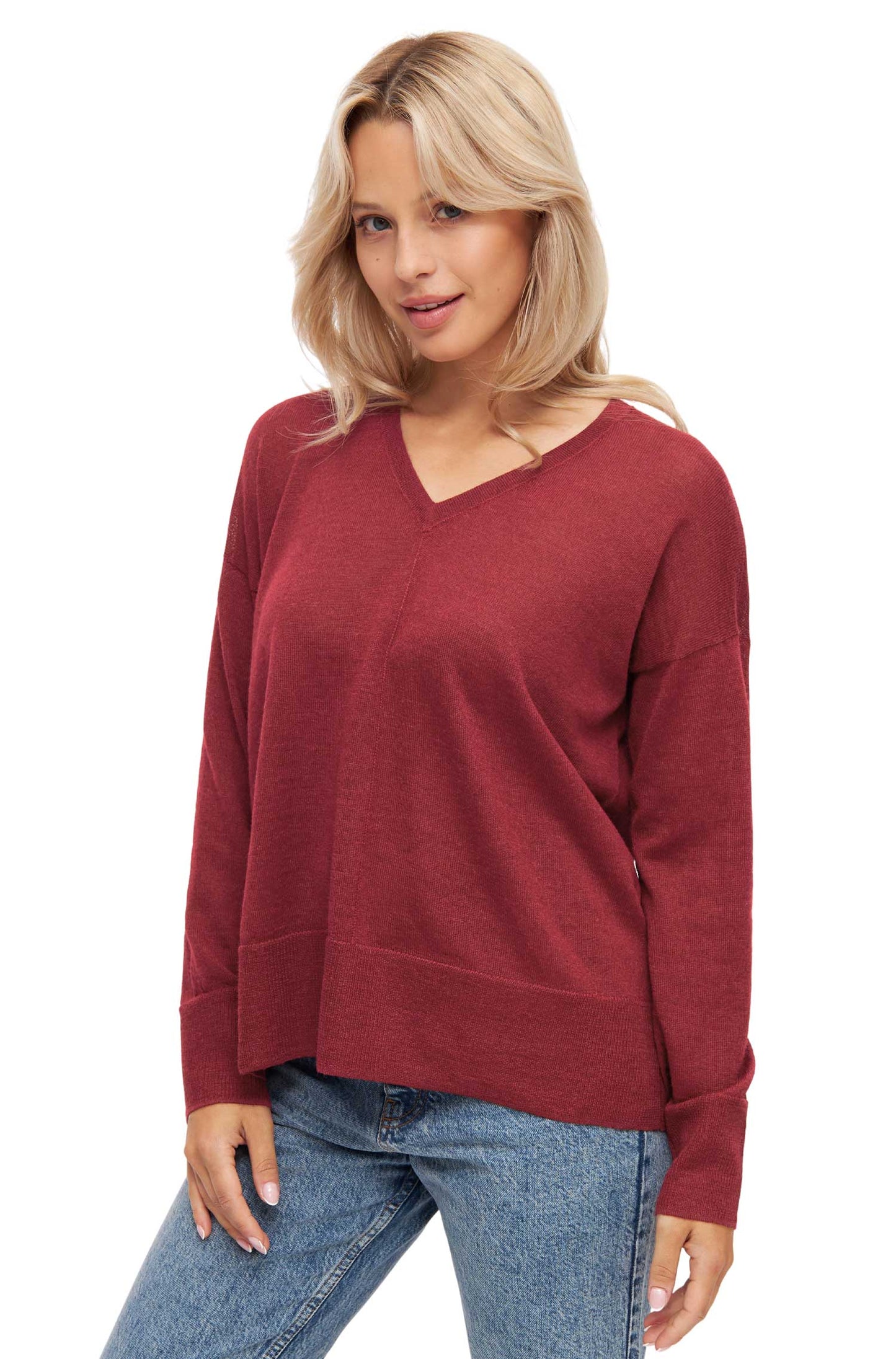 Alpaka Pullover AMBRA sienna rot