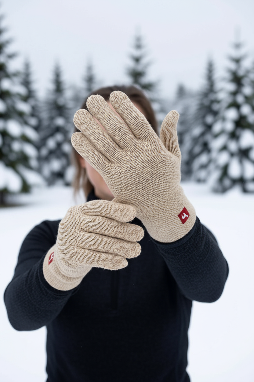 Alpaka Fingerhandschuhe UNI 100% Alpaka